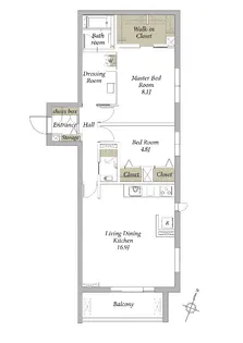 ベルミエール成城学園【2階】の間取り