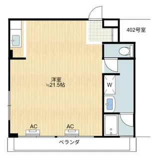 花澤ビル【4階】の間取り