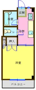 ニューヒルズ【1階】の間取り