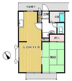 ア・モン・クール【2階】の間取り