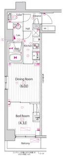 ガーラ・パークサイド亀戸【3階】の間取り