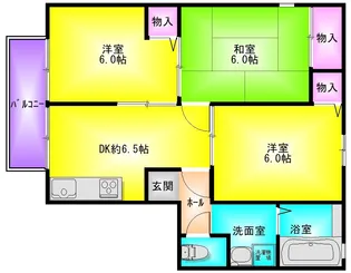 RIHITO八尾C棟【2階】の間取り