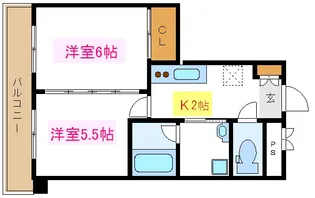 クレッセントテラス【2階】の間取り