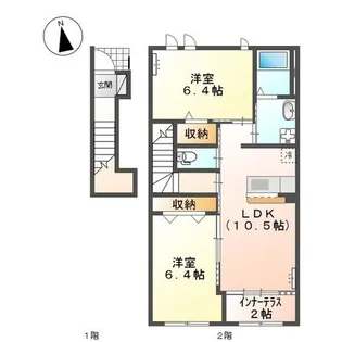 ハイツローリエ【2階】の間取り