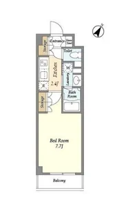 バウスステージ高田馬場【2階】の間取り