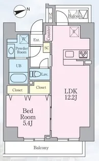 リンバーン【7階】の間取り