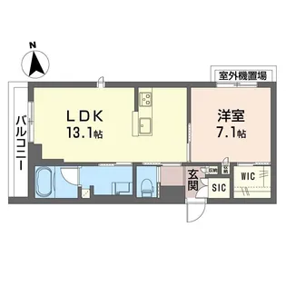 グレース二子【2階】の間取り