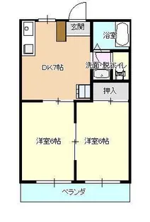 ベルフラワー・エフ【2階】の間取り