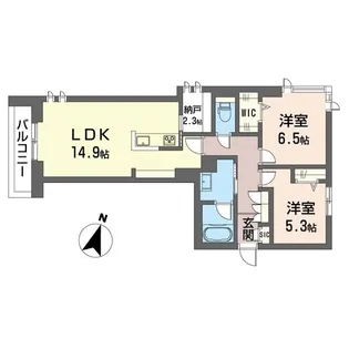 エトワール【2階】の間取り