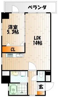 LE GRAND BLEU QUATRE【8階】の間取り