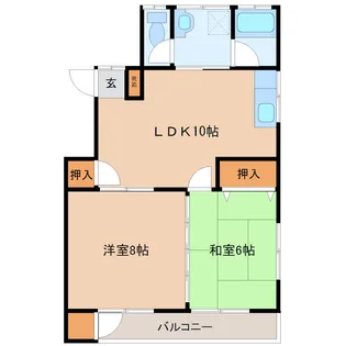 JUNハイツ【2階】の間取り