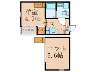 ハーモニーテラス豊後橋町A【1階】の間取り