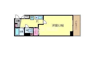 プレサンス京都二条城前【5階】の間取り