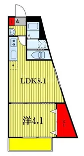 ルミエール エタンセル ユイット【2階】の間取り