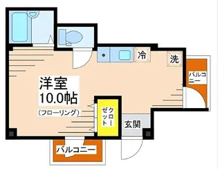 シャトル聖つつじヶ丘【1階】の間取り