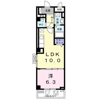ラ ヴィータ西梅田【6階】の間取り