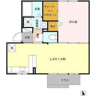 スマイルE&N E棟【1階】の間取り