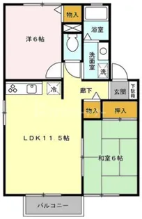 セジュール彩 参番館【2階】の間取り