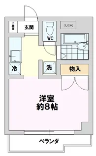 ヴィラージュ八王子【4階】の間取り