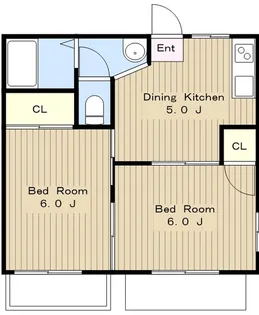 ドミール高石【1階】の間取り