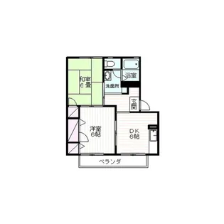 ディアス上香貫【1階】の間取り