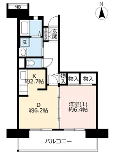URコンフォール茅ヶ崎浜見平【7階】の間取り