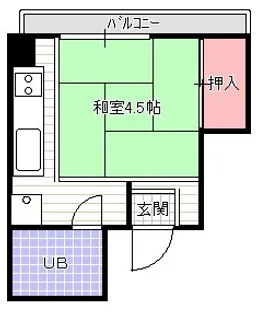 シャトー香里【2階】の間取り