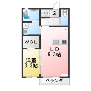 ザ・レジデンス白沢B【2階】の間取り