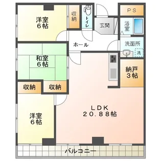 ロゼ89【4階】の間取り