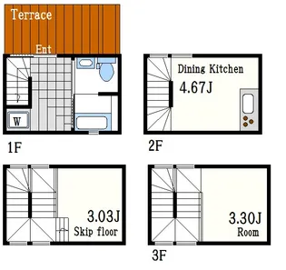 MADO TERRACE DOMA TERRACEの間取り