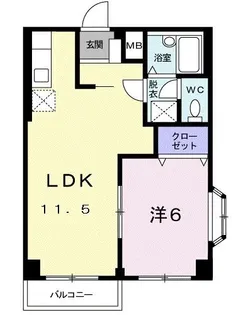 シャローム【2階】の間取り