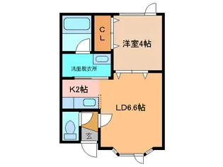 エスポワール205【1階】の間取り