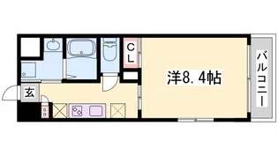 WillDo浜崎通【5階】の間取り