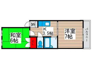ヴィラハヤシI【2階】の間取り