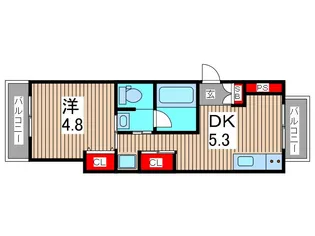 ハグアール【2階】の間取り