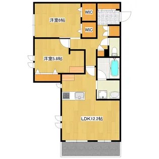 WEAVE musashikosugi~ウィーヴ・ムサシコスギ~【2階】の間取り