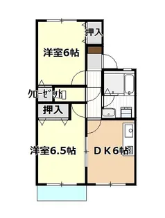 グランディールI【1階】の間取り