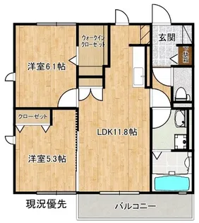 ウィステリア【3階】の間取り