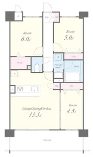 カビサ千里中央【3階】の間取り