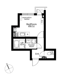SPHERE MOTOYOYOGI HILL TERRACE【1階】の間取り