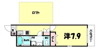Viano神戸上筒井通WEST【1階】の間取り