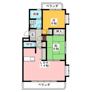 エスポワール【2階】の間取り