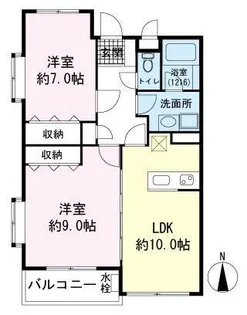 レアールマリカ【2階】の間取り