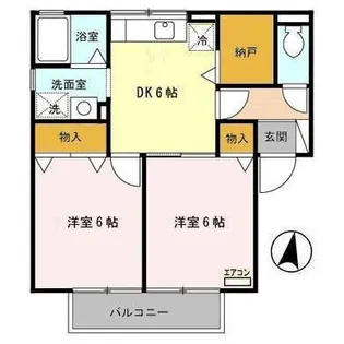 セジュールSKY A・B・C【2階】の間取り