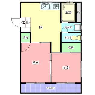サンハウス新原【3階】の間取り
