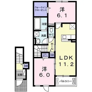 ラッキー スター【2階】の間取り