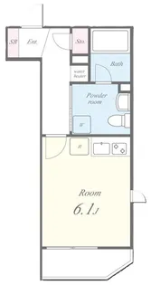 LAUREL梅田【1階】の間取り