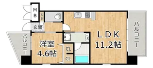 プレジオ十三【14階】の間取り