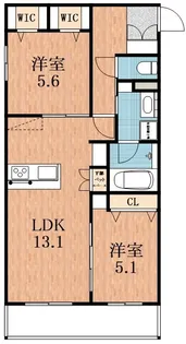 Maison de Mine Nagai Parc Est.【2階】の間取り
