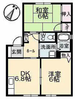 フレサリア B棟【1階】の間取り